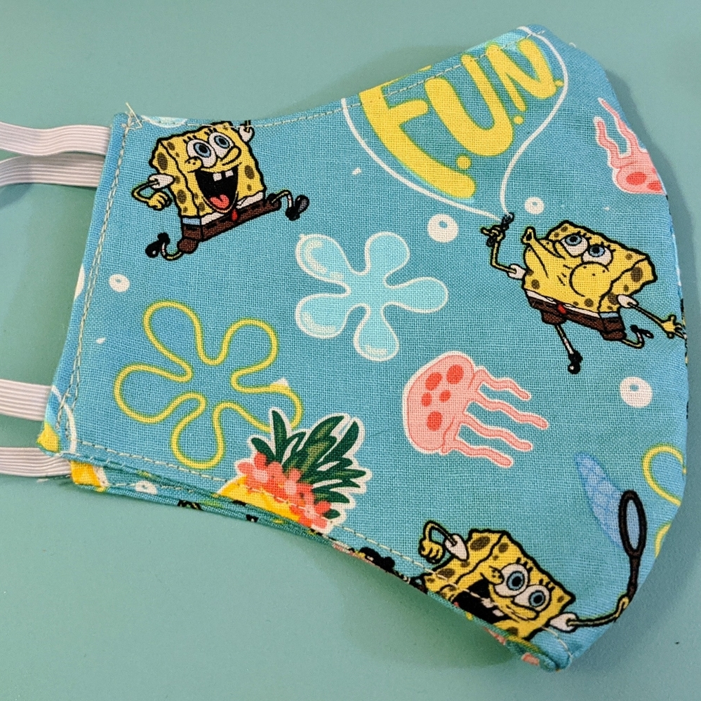 Men's SpongeBob face mask